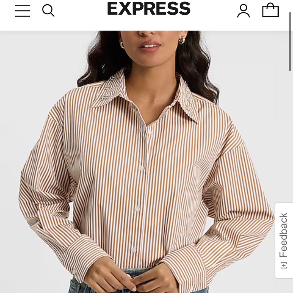 Express Boyfriend Portofino Embellished Collar NWT